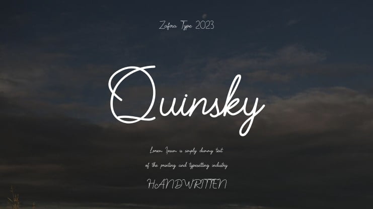 Quinsky Font