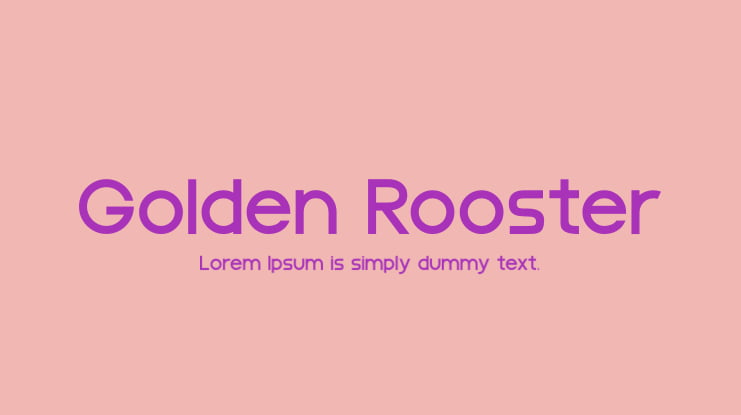Golden Rooster Font