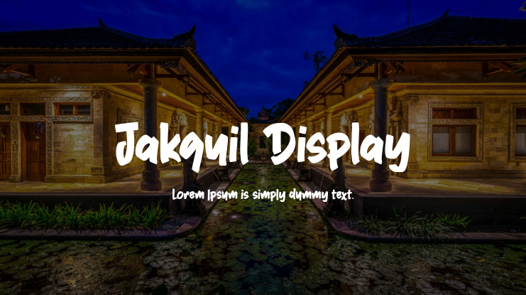 Jakquil Display Font