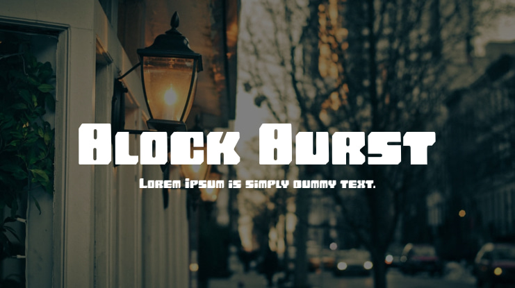 Block Burst Font