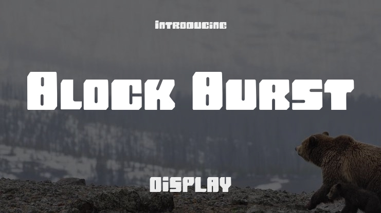 Block Burst Font