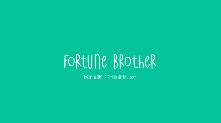 Fortune Brother Font