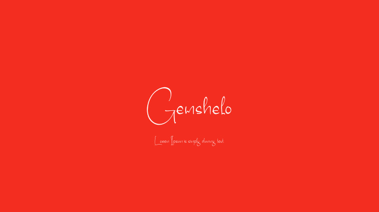 Gemshelo Font