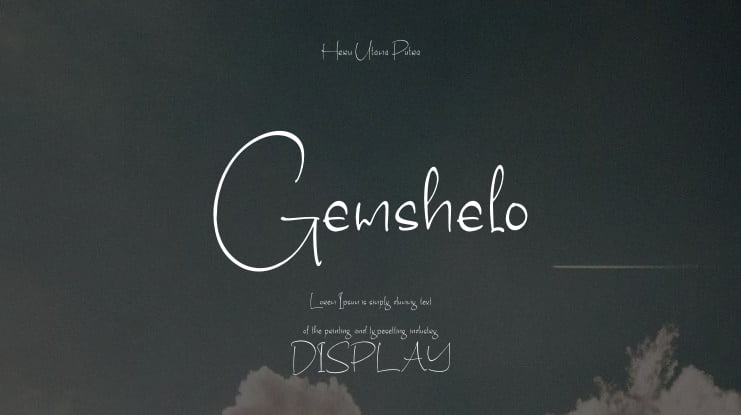 Gemshelo Font