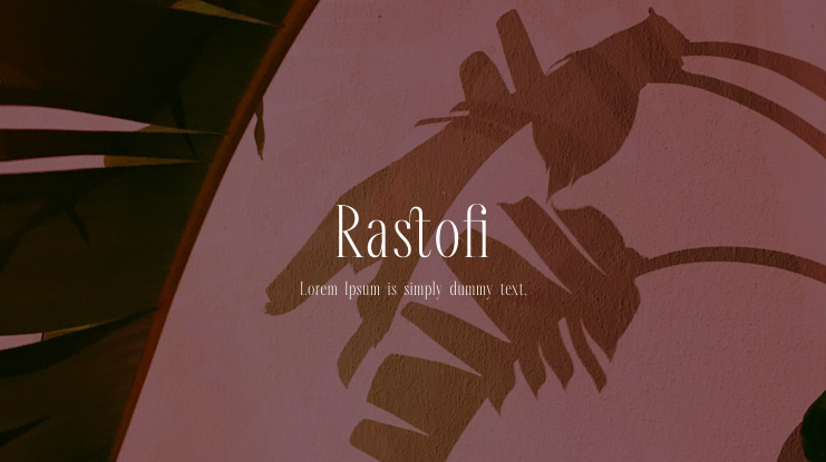 Rastofi Font