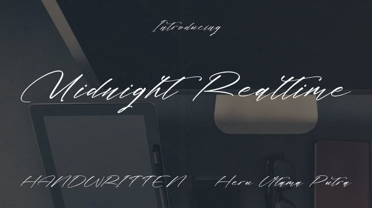 Midnight Realtime Font