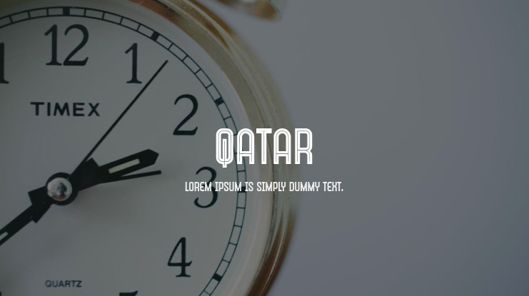 Qatar Font Family