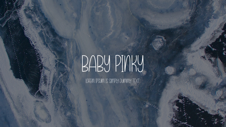 Baby Pinky Font