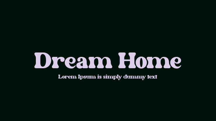 Dream Home Font