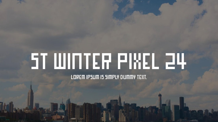 ST Winter Pixel 24 Font
