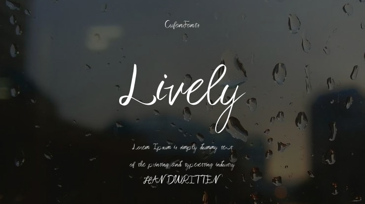 Lively Font