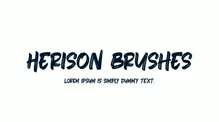 Herison Brushes Font