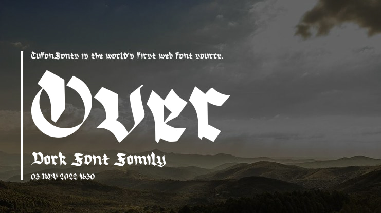 Over Dark Font