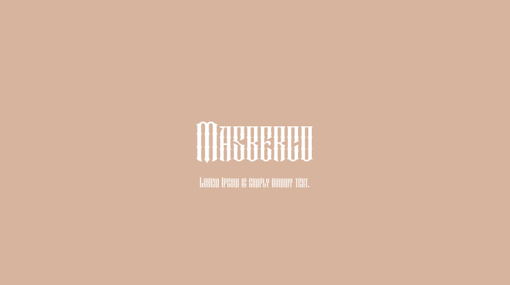 Masberco Font