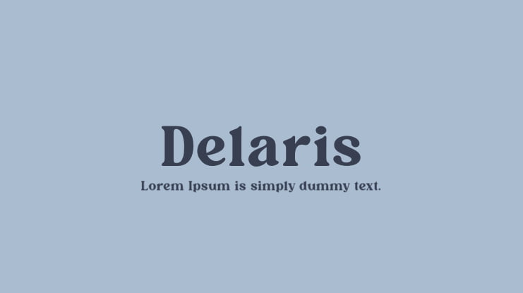 Delaris Font
