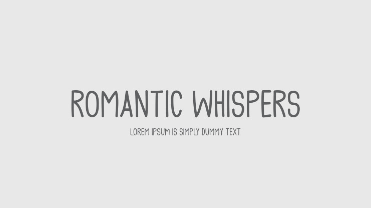 Romantic Whispers Font