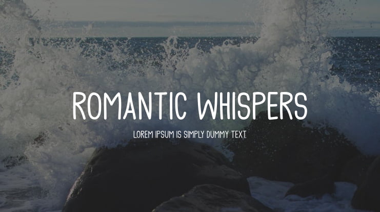 Romantic Whispers Font