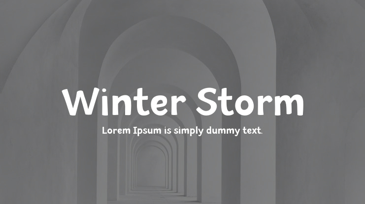 Winter Storm Font