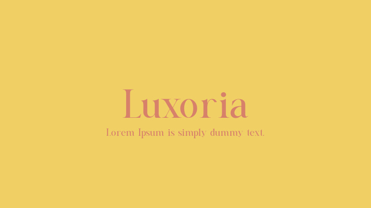 Luxoria Font