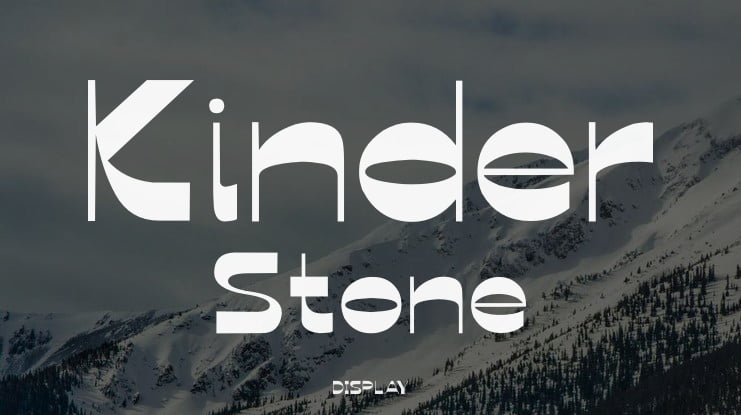 Kinder Stone Font