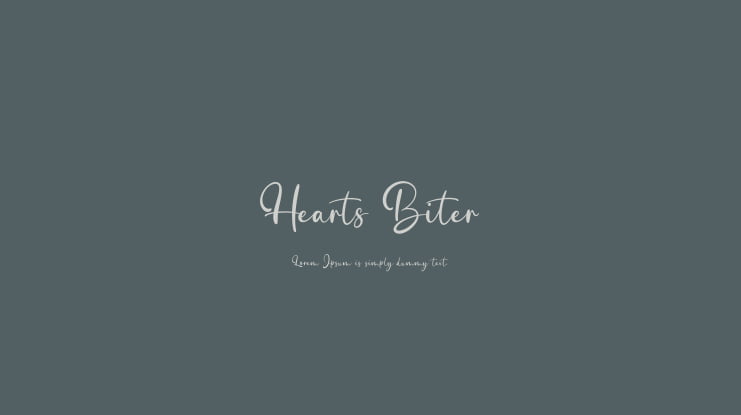 Hearts Biter Font