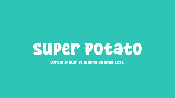 Super Potato Font