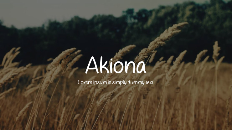 Akiona Font