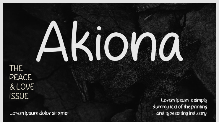 Akiona Font
