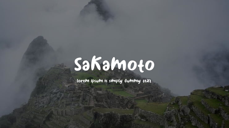 Sakamoto Font