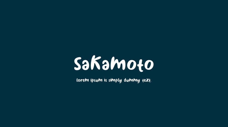Sakamoto Font