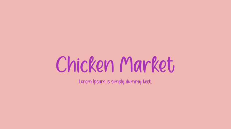 Chicken Market Font