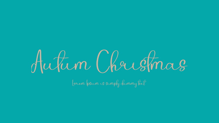 Autum Christmas Font