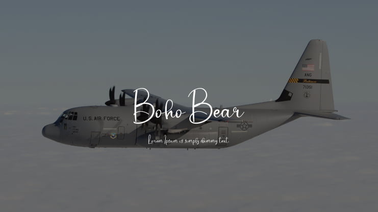 Boho Bear Font