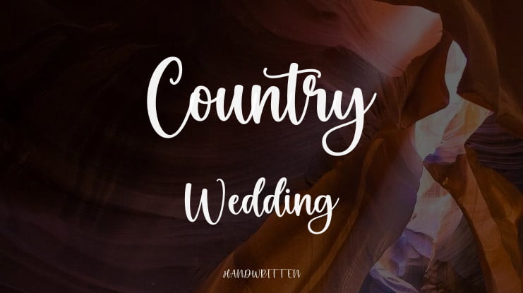 Country Wedding Font
