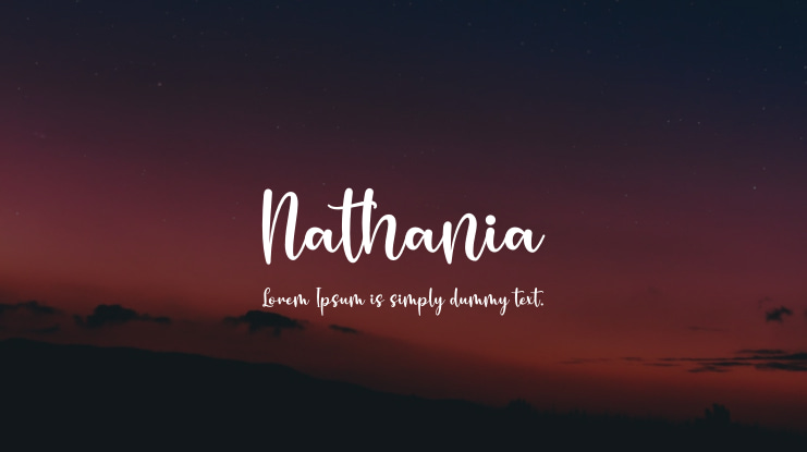 Nathania Font
