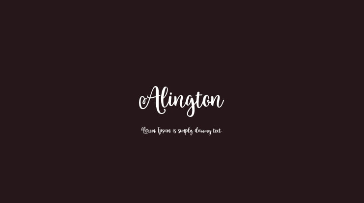 Alington Font