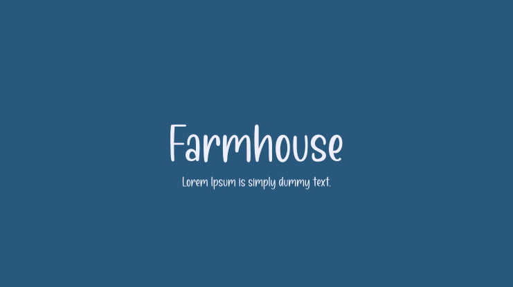 Farmhouse Font Family