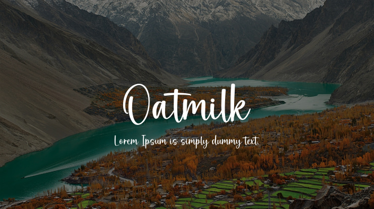Oatmilk Font