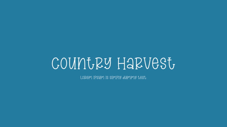 Country Harvest Font