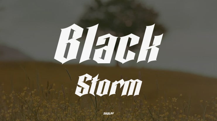 Black Storm Font
