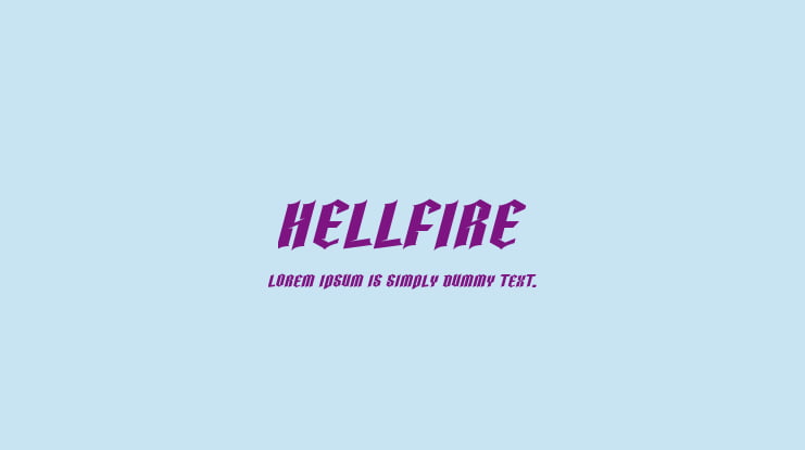 HELLFIRE Font