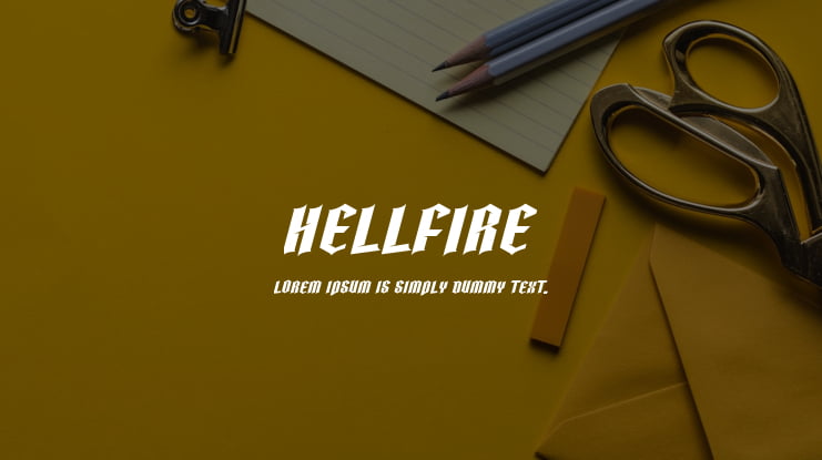 HELLFIRE Font