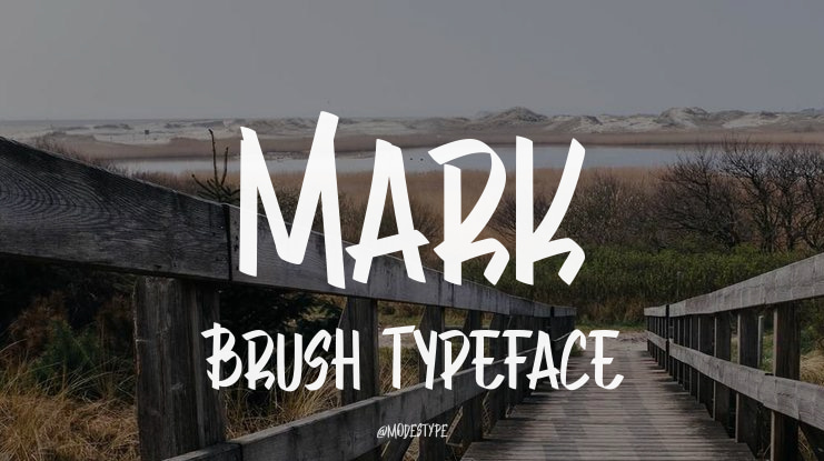 Mark Brush Font