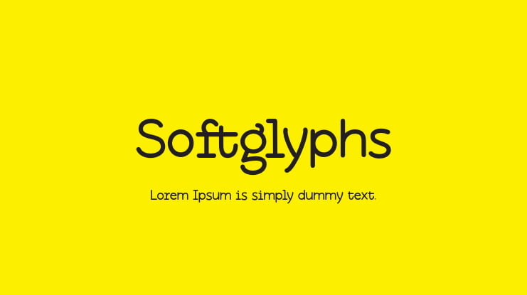 Softglyphs Font