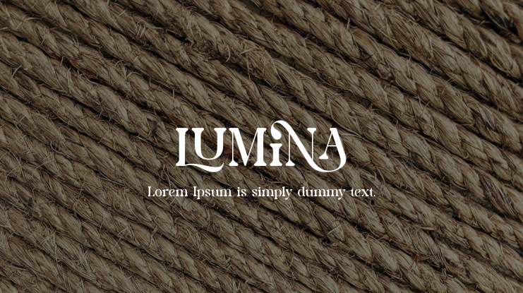 LUMINA Font