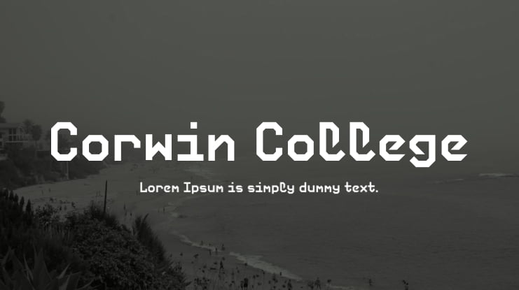 Corwin College Font