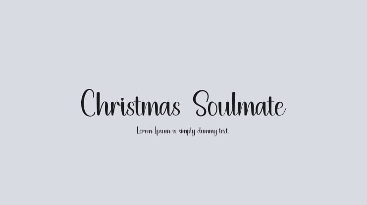 Christmas Soulmate Font