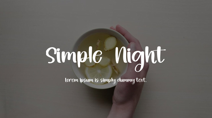 Simple  Night Font