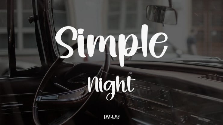 Simple  Night Font