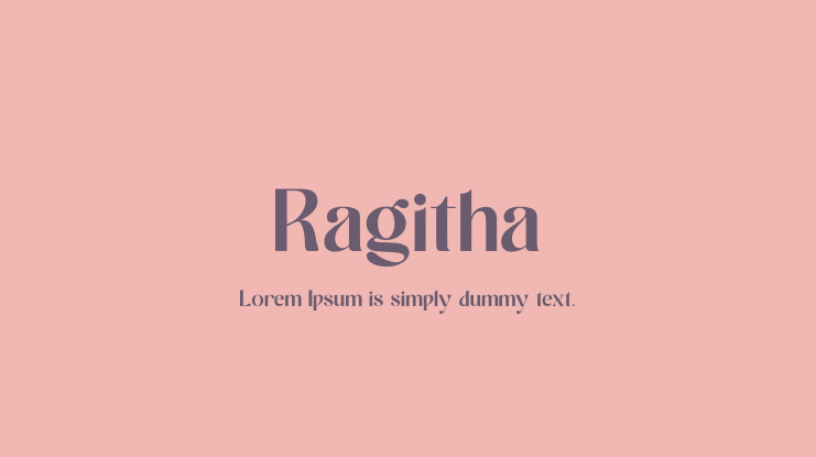 Ragitha Font